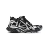 Balenciaga Mesh Runner Sneakers Embossed Size In Black