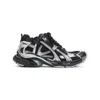 Balenciaga Mesh Runner Sneakers Embossed Size In Black