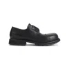 Balenciaga Black Truck Leather Derby Shoes In Black