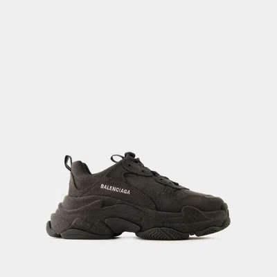 Balenciaga Sneakers Triple S -  - Denim - Schwarz In Black