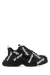 Balenciaga Triple S Logo-print Sneakers In Black