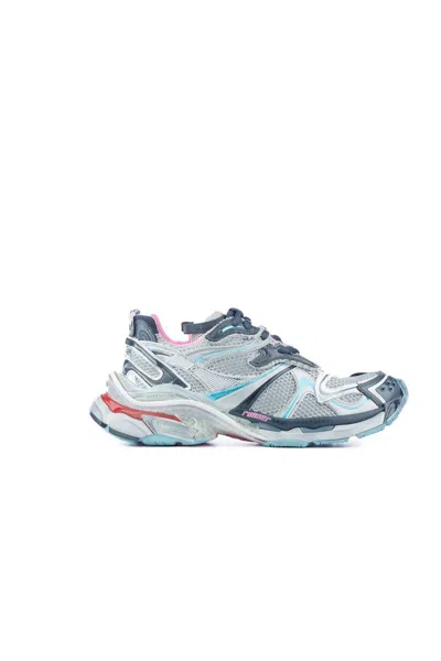 Balenciaga Sneakers In Grey Blue Pink Red