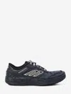 Balenciaga Hamptons Worn-out Low-top Leather Sneakers In Black