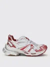 Balenciaga White And Red Runner 2.0 Sneakers In Animal Print