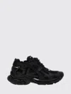 Balenciaga Men Runner Mesh And Leather Sneakers In Black