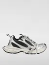 Balenciaga 3xl White Low Top Sneakers With Logo Detail In Tech Fabric Man In Gray