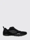 Balenciaga Black Canvas And Corduroy Monday Ultra Sneakers In Black