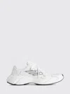 Balenciaga Monday White Low Top Sneakers With Logo Detail And Embossed Size On The Rear In Leather And Fabric M In Brown