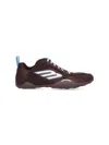 Balenciaga Women Brown Canvas And Corduroy Monday Ultra Sneakers In Brown