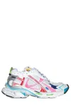 Balenciaga Mesh Panelled Runner Sneakers In Multi