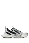 Balenciaga Multicolor Mesh And Rubber 3xl Gradient Sneakers In Silver