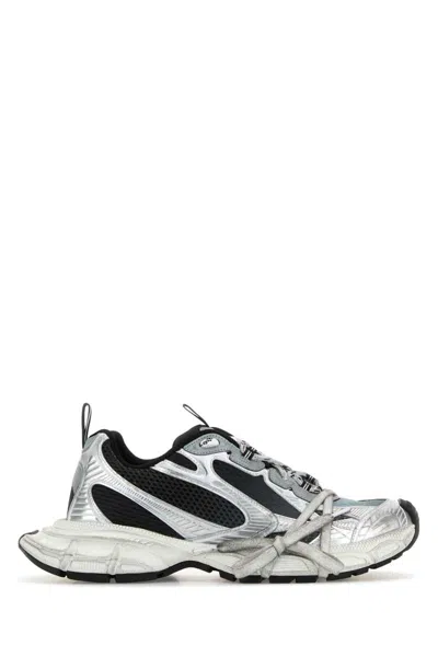 Balenciaga Multicolor Mesh And Rubber 3xl Gradient Sneakers In Gray