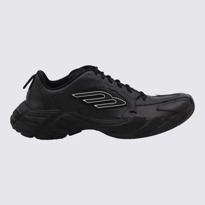 BALENCIAGA BALENCIAGA BLACK LEATHER MONDAY SNEAKERS