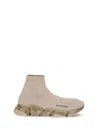 Balenciaga Men Speed Sneakers In Sand