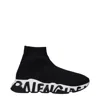 Balenciaga Speed Logo-print Stretch-knit High-top Sneakers