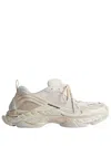 Balenciaga Triple S.2 Gandient Mesh And Nylon Inserts With Used-effect In Multi