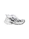 Balenciaga Number Embroidered Toe Runner Sneakers In White