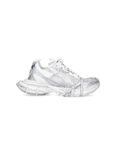 Balenciaga White/silver Mesh And Polyurethane 3xl Sneaker