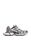 Balenciaga Lace-up Logo Sneakers In White