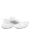 Balenciaga Monday Rubber-trimmed Leather Sneakers In Gray