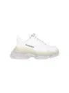 Balenciaga 60mm Triple S Clear Sole Sneakers In White