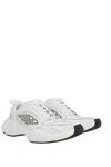 Balenciaga Monday Leather & Synthetic Sneakers In White+black+grey