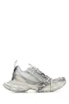 Balenciaga 3xl Mesh Summer Sneakers Shoes In Whitesilver