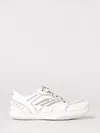 Balenciaga Women Hamptons Worn-out Leather Low-top Sneakers In White