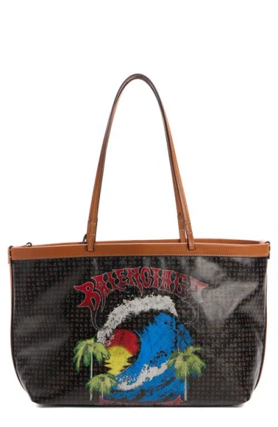 Balenciaga Snob Coated Canvas Tote