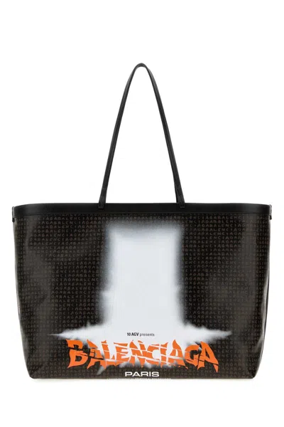 Balenciaga Snob Tote Bag In Black