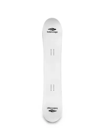 Balenciaga Snowboard In Silver/black In White