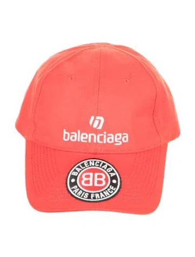 Pre-owned Balenciaga Soccer Club Cap In Red