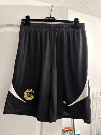 Pre-owned Balenciaga “soccer” Shorts In Black