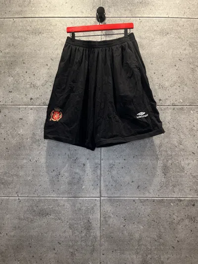 Pre-owned Balenciaga Soccer Sweat Shorts In Black