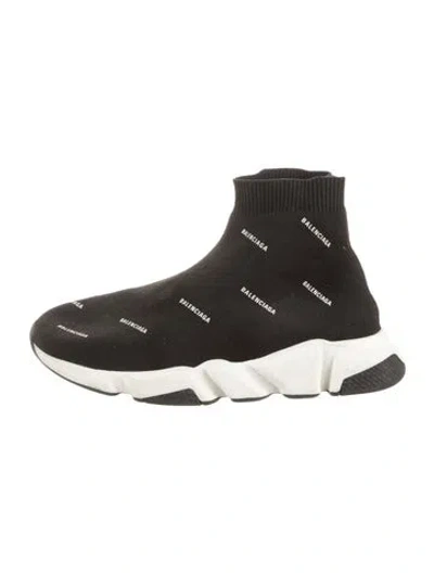Pre-owned Balenciaga Babies' Sock Sneakers In Black