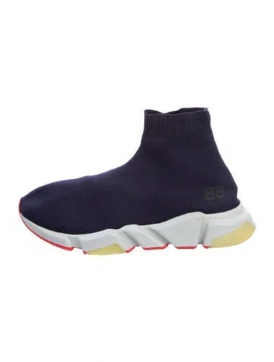Pre-owned Balenciaga Sock Sneakers In Blue