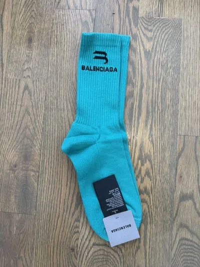 Pre-owned Balenciaga Socks In Green