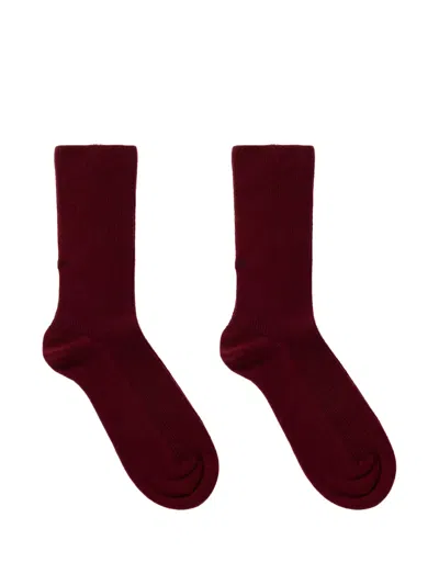 Balenciaga Socks In Passata Red In Brown