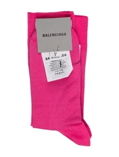 Pre-owned Balenciaga Socks W/ Tags In Pink