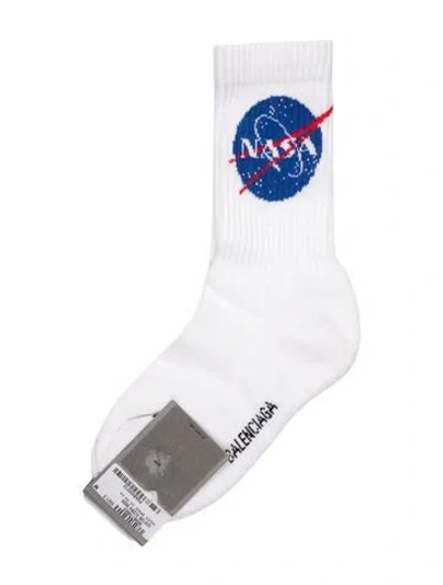 Pre-owned Balenciaga Socks In White