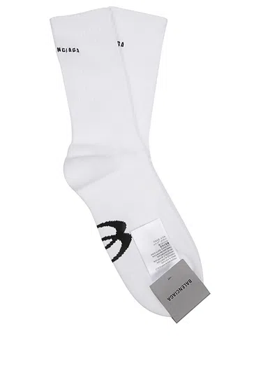 Balenciaga Socks With Logo In Multi
