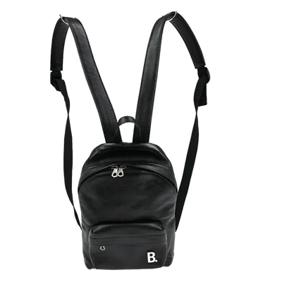Pre-owned Balenciaga Soft Backpack Leather Black Leather Backpack Bag ()
