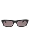 Balenciaga Rectangle-frame Sunglasses In Black