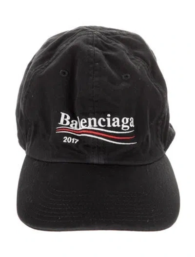 Pre-owned Balenciaga Solid Baseball Cap W/tags In Black