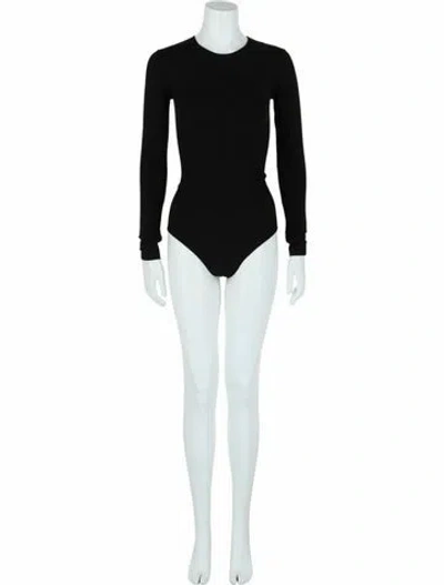 Pre-owned Balenciaga Solid Bodysuit W/ Tags In Black