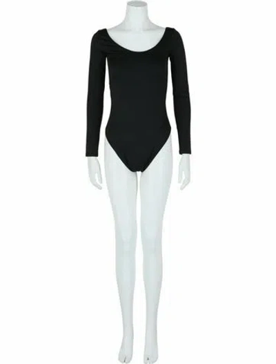 Pre-owned Balenciaga Solid Bodysuit W/ Tags In Black