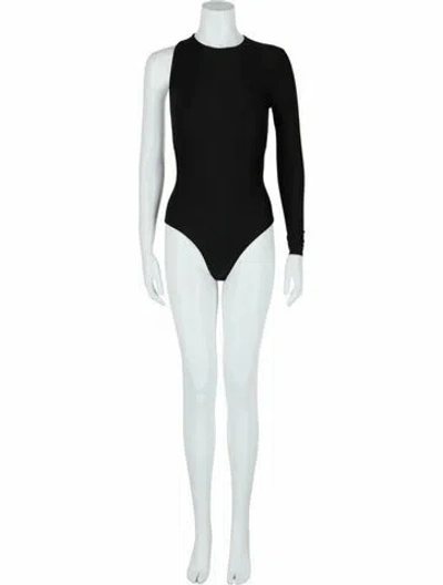 Pre-owned Balenciaga Solid Bodysuit W/ Tags In Black