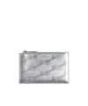 Balenciaga Solid Color Cardholders In Silver