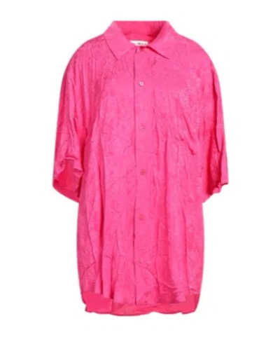 Balenciaga Solid Colour Shirts  Blouses In Pink