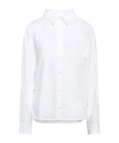 Balenciaga Solid Colour Shirtsblouses In White